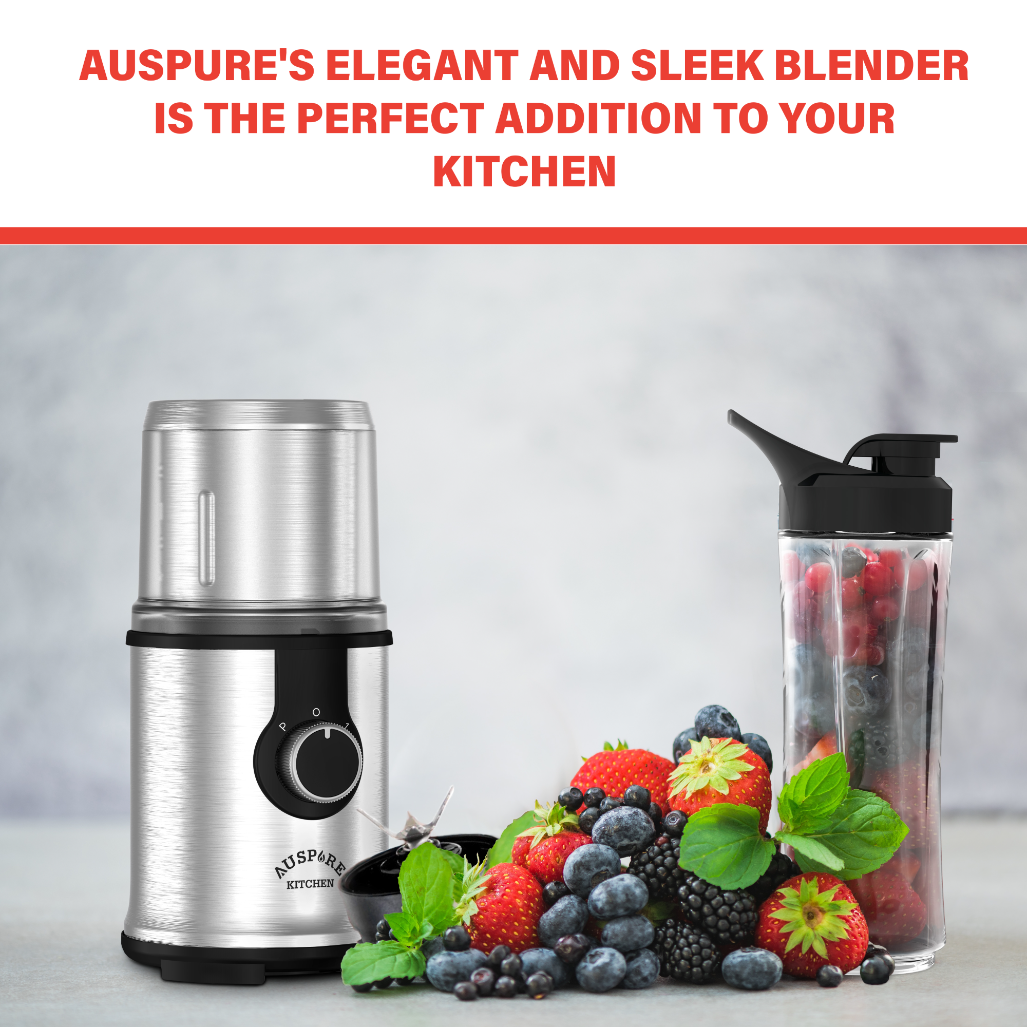 AUSPURE Coffee Grinder and Blender, AusGrind-P09B