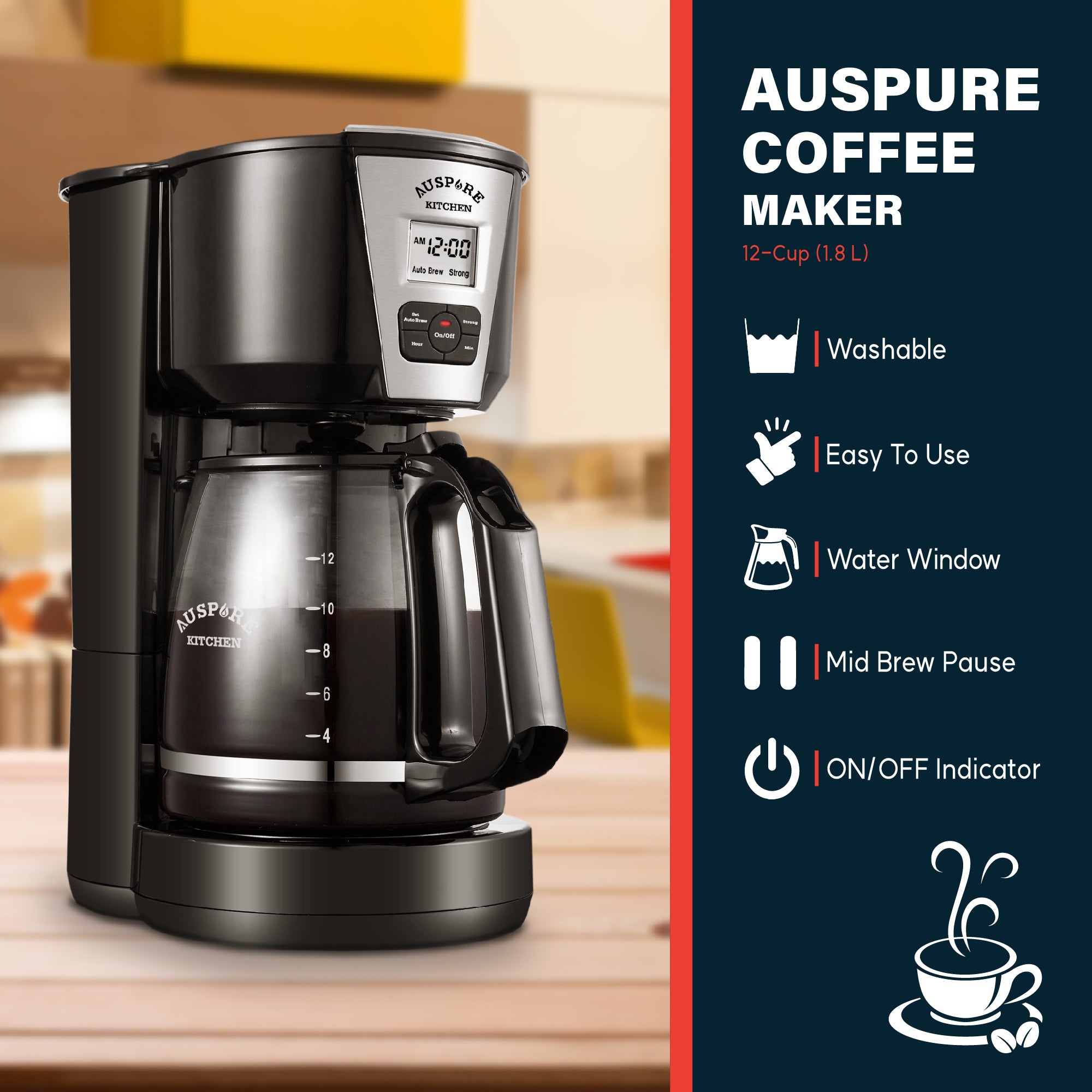 AUSPURE Easy Drip Coffee Maker