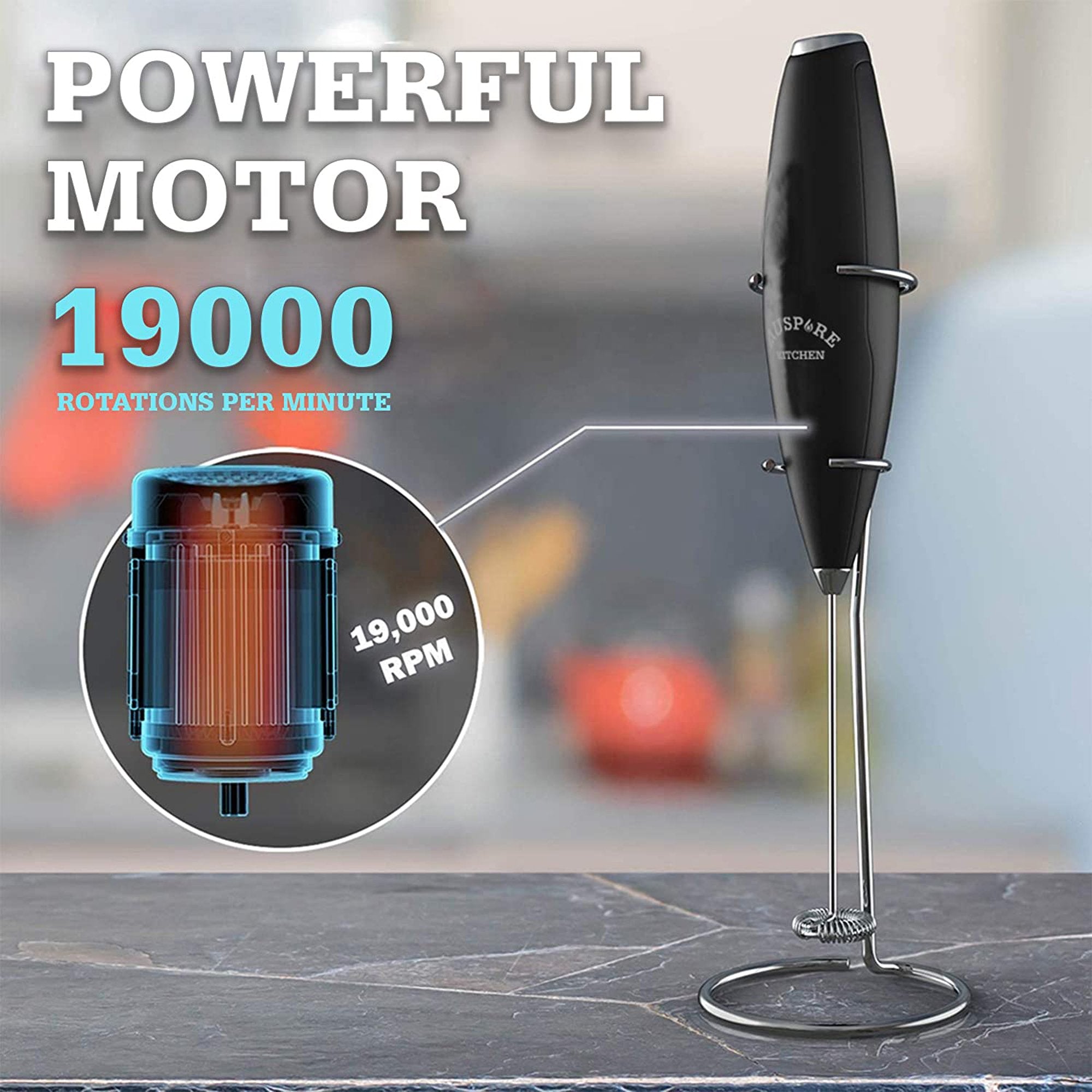 AUSPURE Milk Frother, Milkpure-100BK