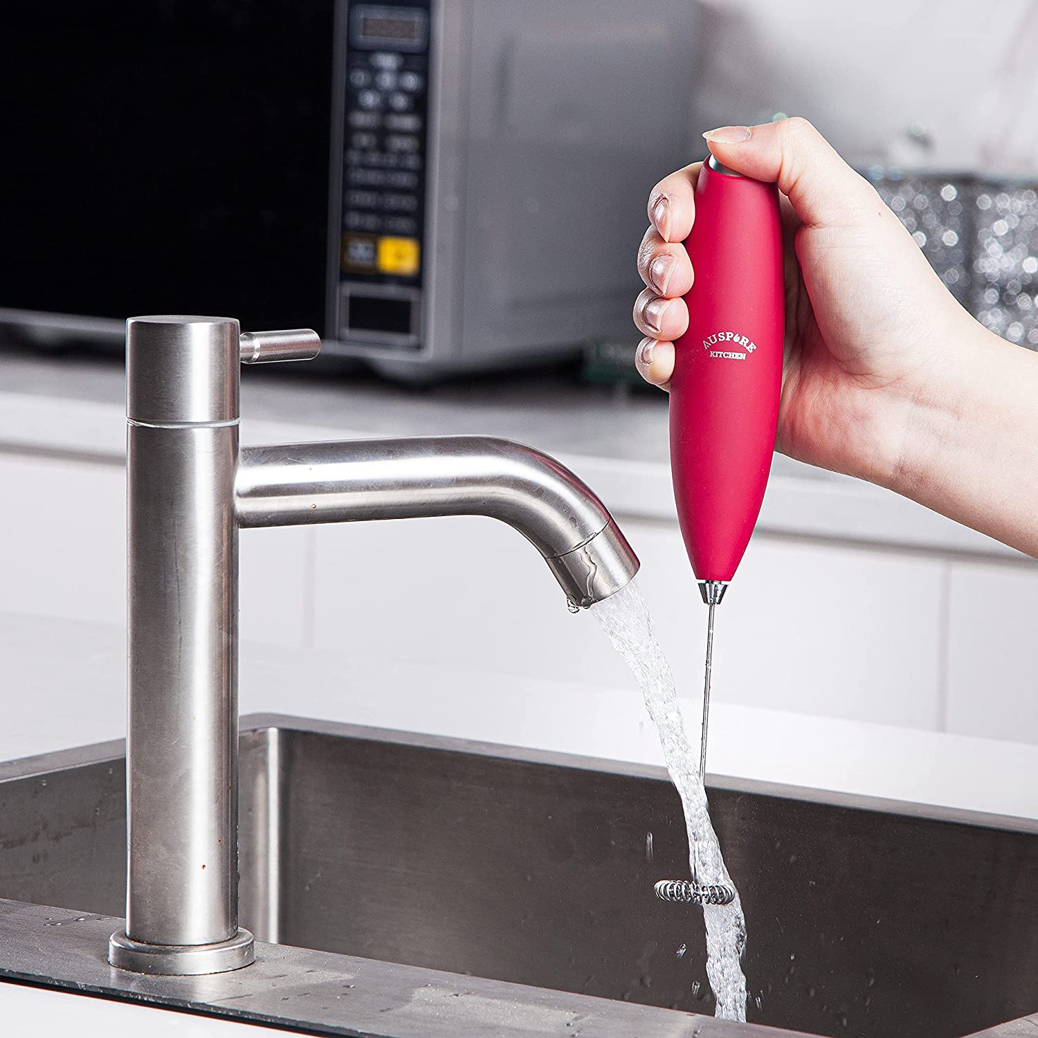 AUSPURE Milk Frother, Milkpure-100RD