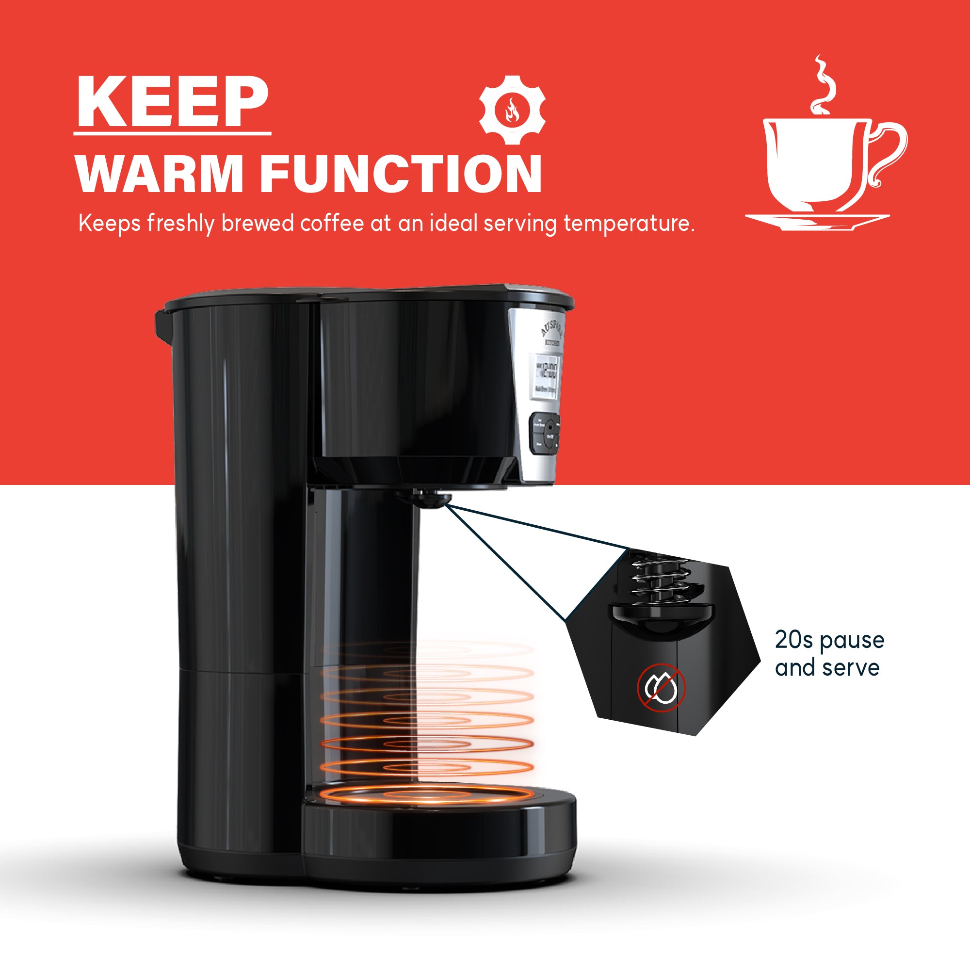AUSPURE Easy Drip Coffee Maker