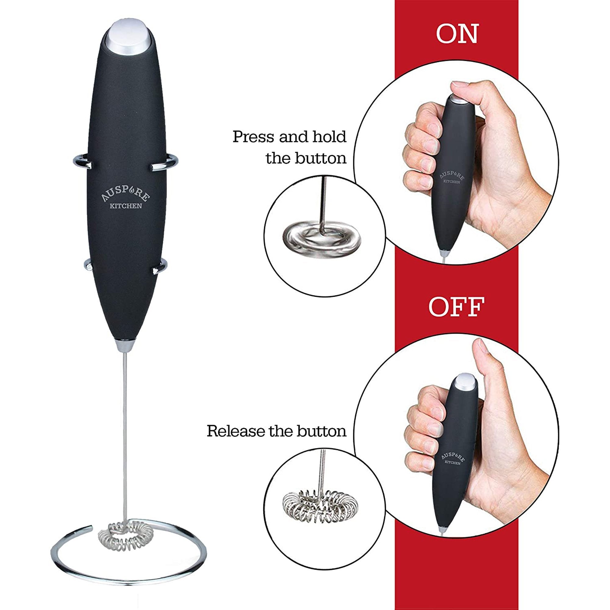 AUSPURE Milk Frother, Milkpure-100BK