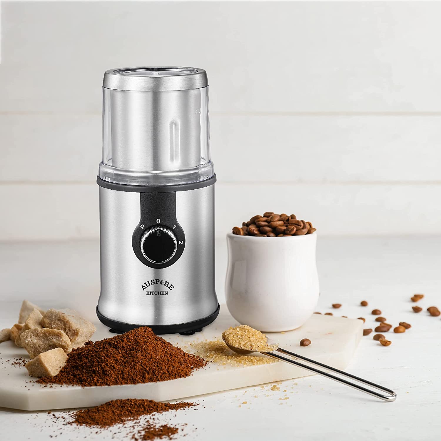 AUSPURE Electric Coffee and Spice Grinder
