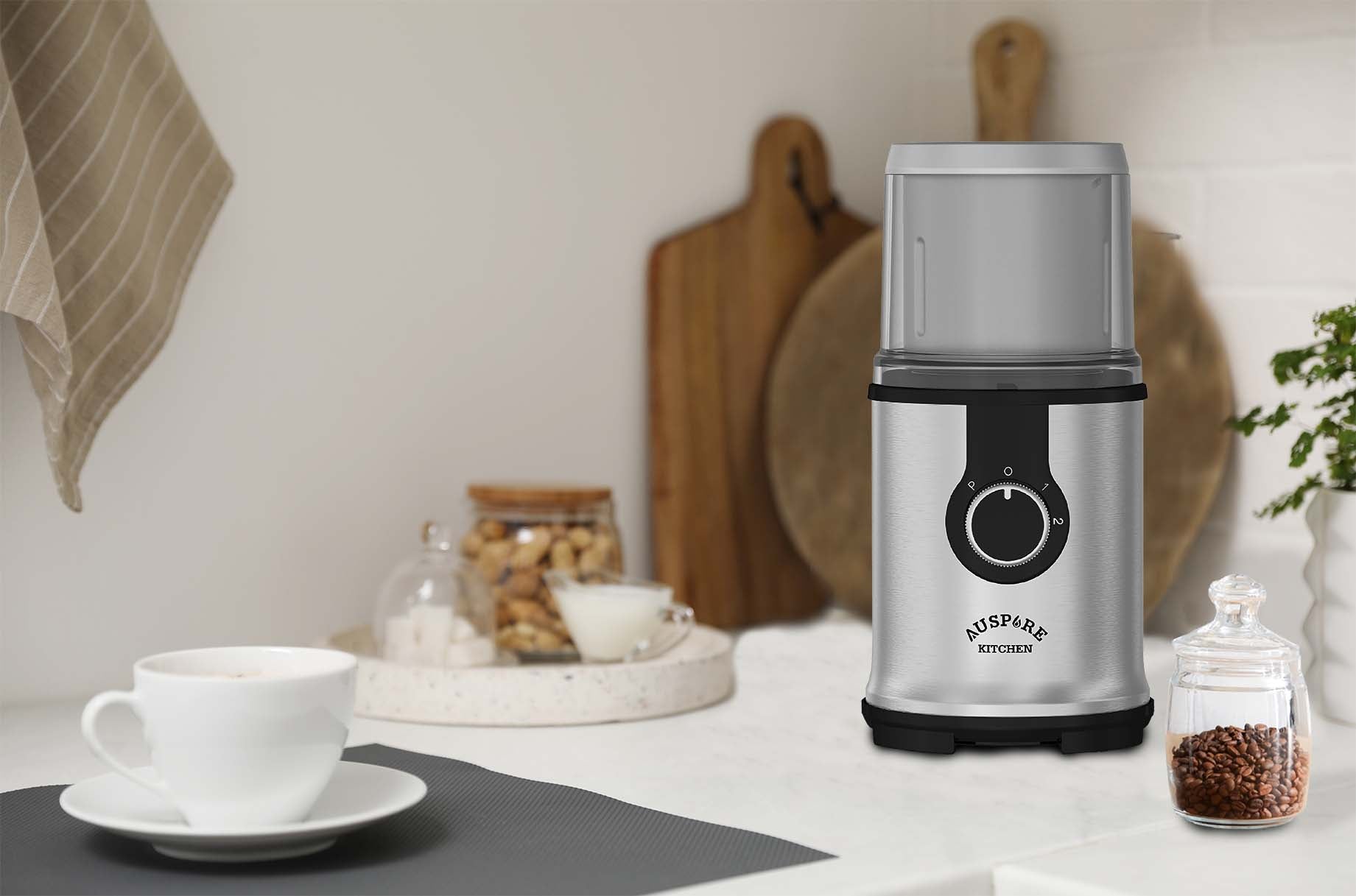 AUSPURE Electric Coffee and Spice Grinder