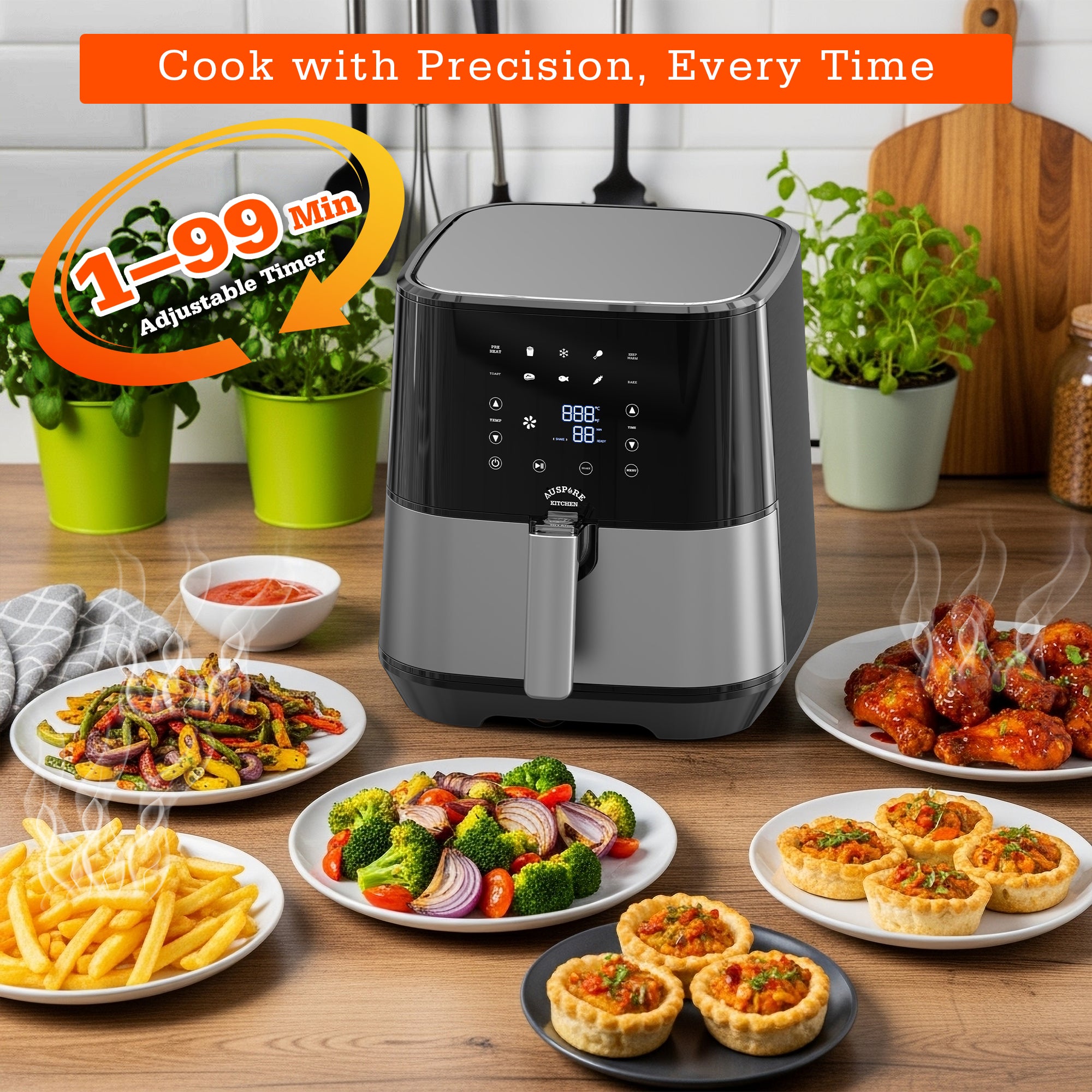 AUSPURE Air Fryer Premium Digital 5.5L