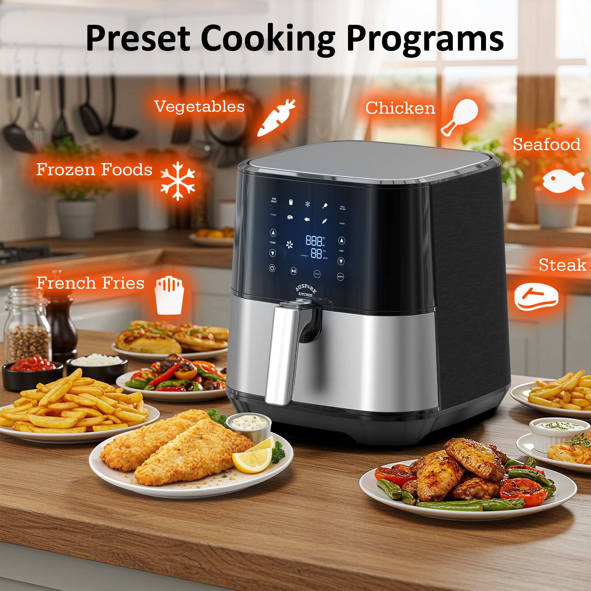 AUSPURE Air Fryer Premium Digital 3.5L