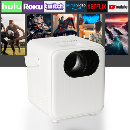 AUSPURE Ultimate 9500 Lumens HD 1080p Supported Projector