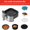 Auspure Kitchen Air Fryer Accessories XL (Aus-Fry350AC) Set of 6 Fit Aus-Fry350 Air Fryer