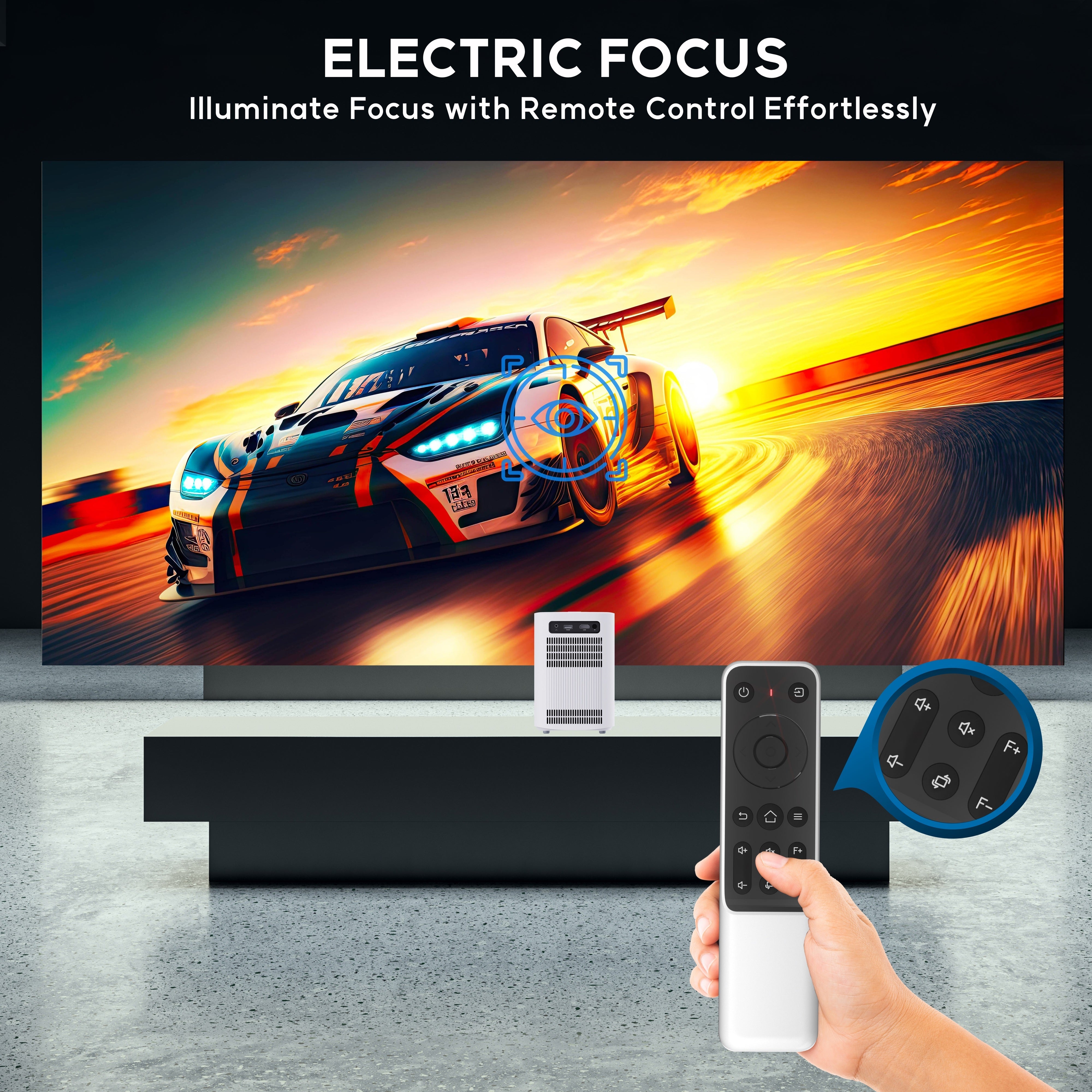 AUSPURE Projector ELECTRIC FOCUS HD 1080p