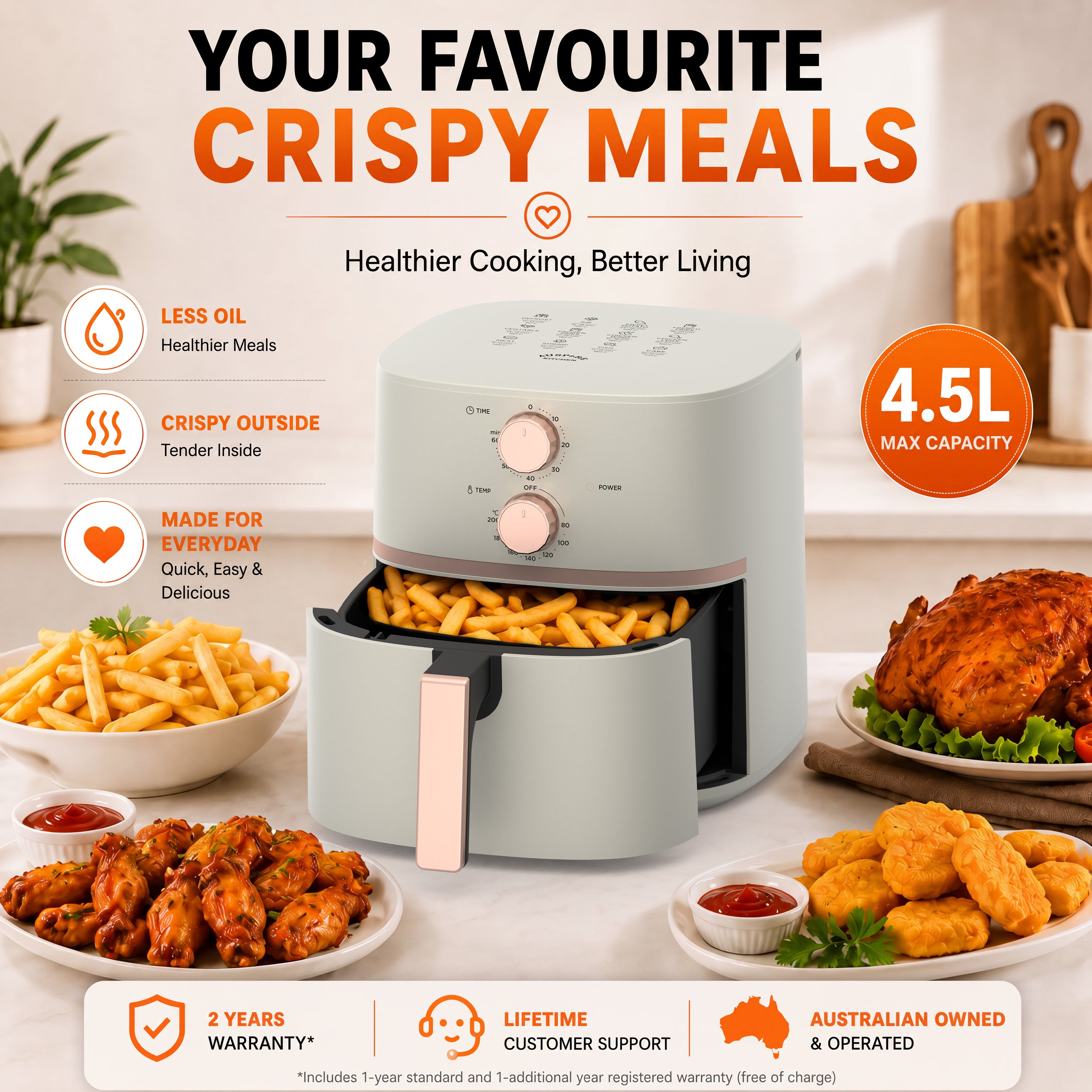 Air Fryer 4.5L with X Cyclone Technology