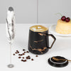 Auspure Kitchen Milk Frother - White Wood Grain