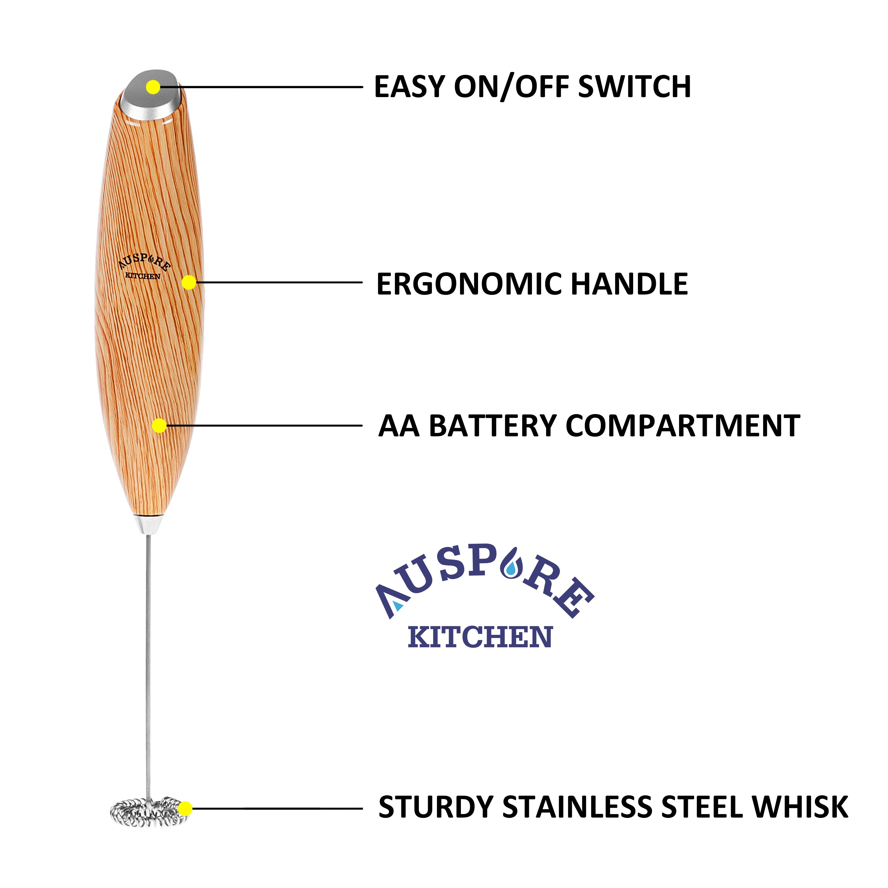 AUSPURE Milk Frother, Milkpure-100BW