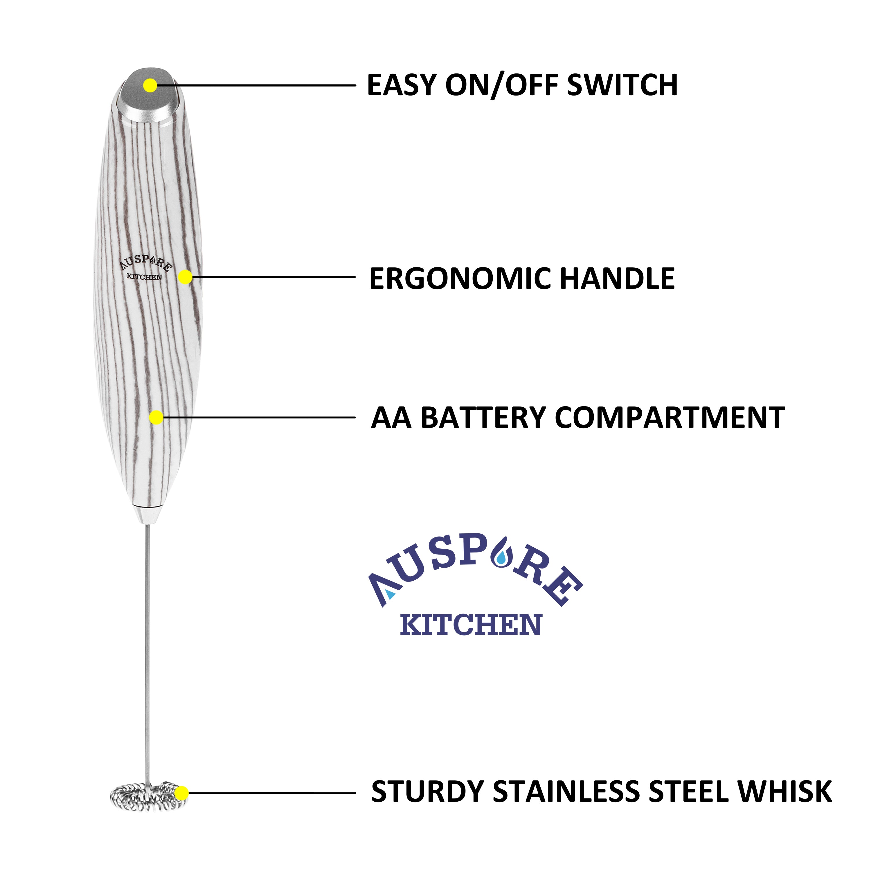 AUSPURE Milk Frother, Milkpure-100WW